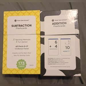 Think Tank Scholar Addition/Subtraction Flashcards - Educational Math Practice
